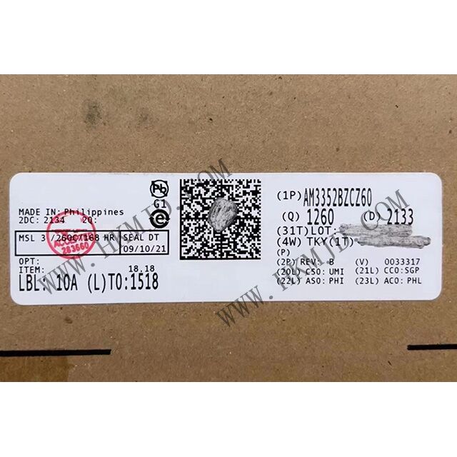 进口原装 AM3352BZCZ60 微处理器 - MPU Sitara ARM Cortex-A8 MPU