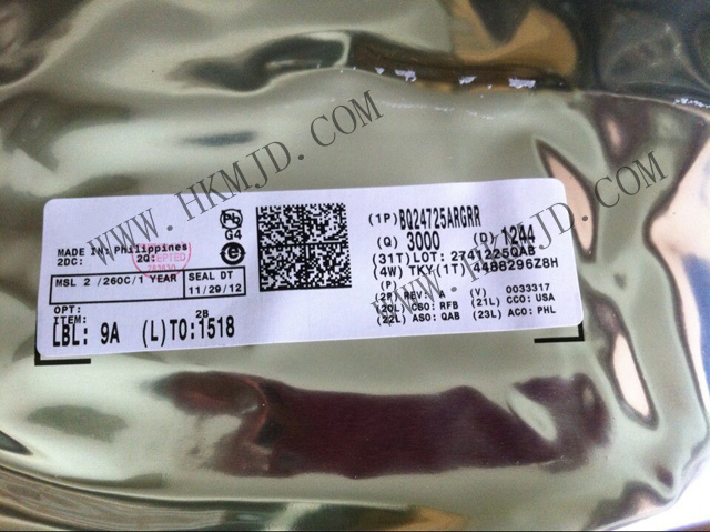 TI BQ24725 BQ24725ARGRR 充电器 IC 20-VQFN