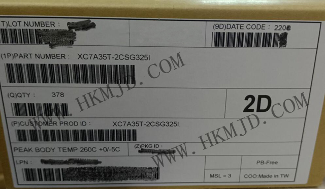 供求FPGA IC Artix-7 XC7A35T-2CSG325I 现场可编程门阵列