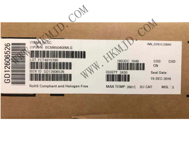 BROADCOM BCM65040 BCM65040IMLG 接口 - 驱动器，接收器，收发器