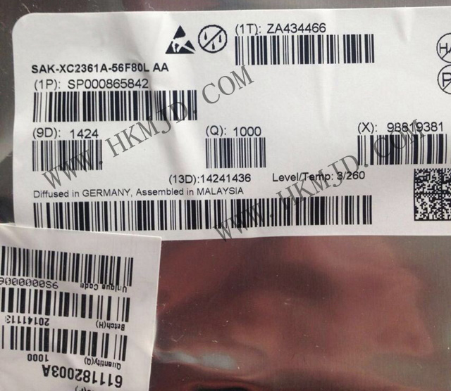 供应 32位MCU SAK-XC2361A-56F80L 嵌入式微控制器