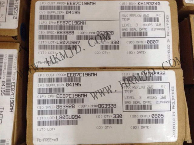 Intel EE87C196MH EE87C196 87C196MH 工业电机控制微控制器