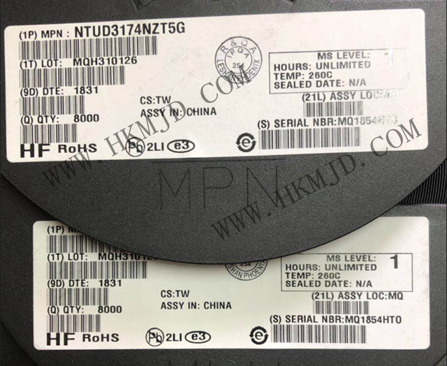 晶体管 NTUD3174NZT5G NTUD3174NZ 双N−沟道 MOSFET