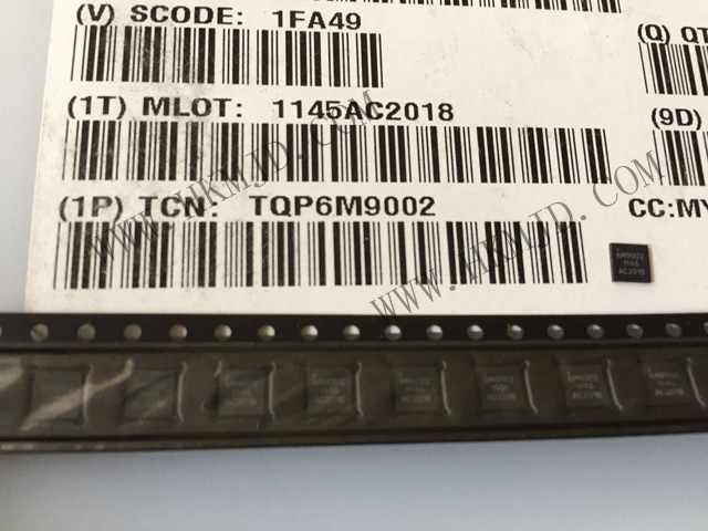 2.4 & 5 GHz射频前端《TQP6M9002》 放大802.11a/b/g/n Wi-Fi和蓝牙信号