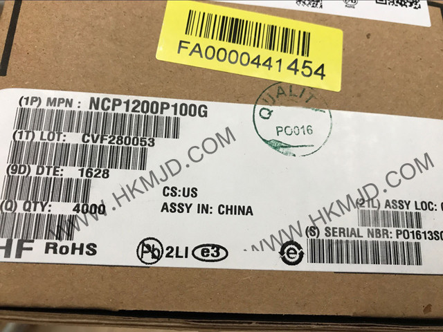 AC-DC电源转换 NCP1200P100G 离线控制器 反激 拓扑 100kHz 8-PDIP