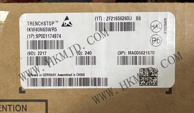 晶体管 IKW40N65WR5 IGBT 沟道 650 V 80 A 230 W 通孔 PG-TO247-3
