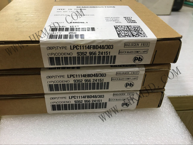 32位MCU LPC1114FBD48/303 ARM Cortex-M0 微控制器 32KB闪存 48-LQFP