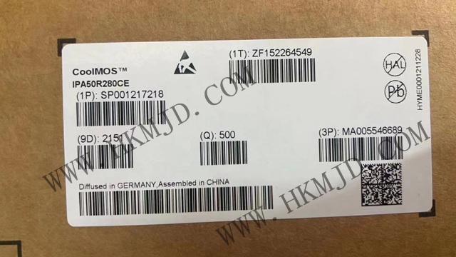 供应晶体管 IPA50R280CE N沟道 MOSFET N-CH 500V 13A TO220-FP