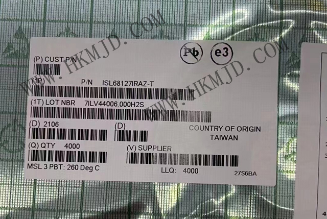 电源管理 ISL68127IRAZ PMBus DC DC 切换控制器 IC 48-QFN