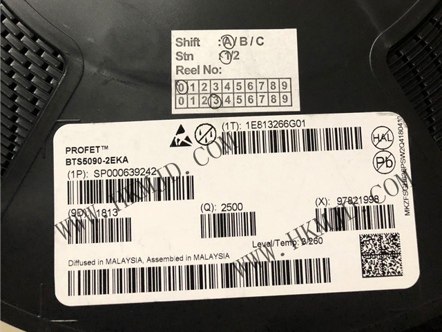 （Infineon）BTS5090-2EKA 电源开关/驱动器 IC N 通道 2.5A DSO-14