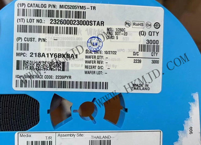出售MICROCHIP MIC5205YM5-TR 150 mA 低噪声LDO稳压器