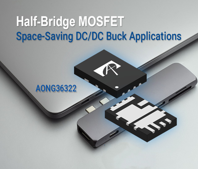 ​AOS推出适用于 DC-DC 应用的创新紧凑型半桥 MOSFET