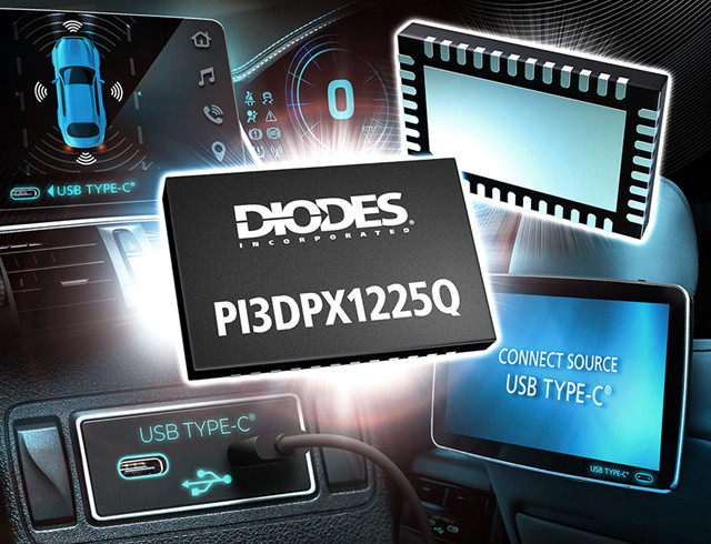 Diodes推出 10Gbps 符合汽车规格的主动交叉多路复用器