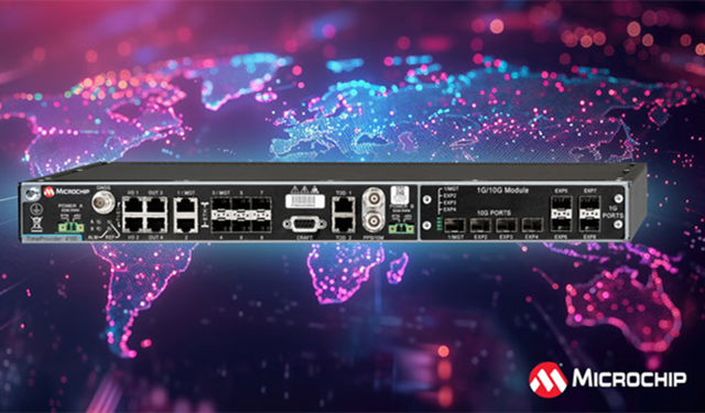 Microchip发布TimeProvider 4100主时钟V2.4 版固件，具有嵌入式 BlueSky 防火墙功能
