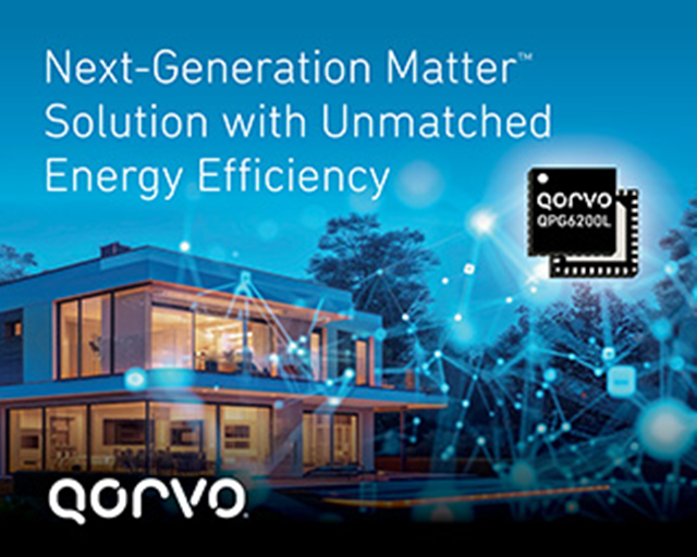 Qorvo推出具有卓越能效的新一代 Matter™ 解决方案（QPG6200L）