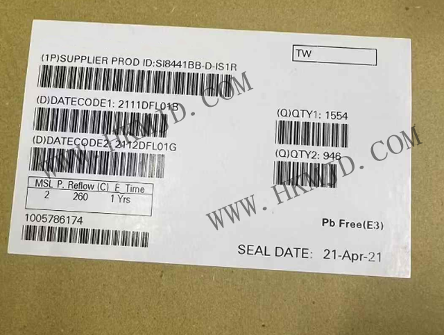 隔离器_SI8441BB-D-IS1R_数字隔离器_4 通道_16-SOIC