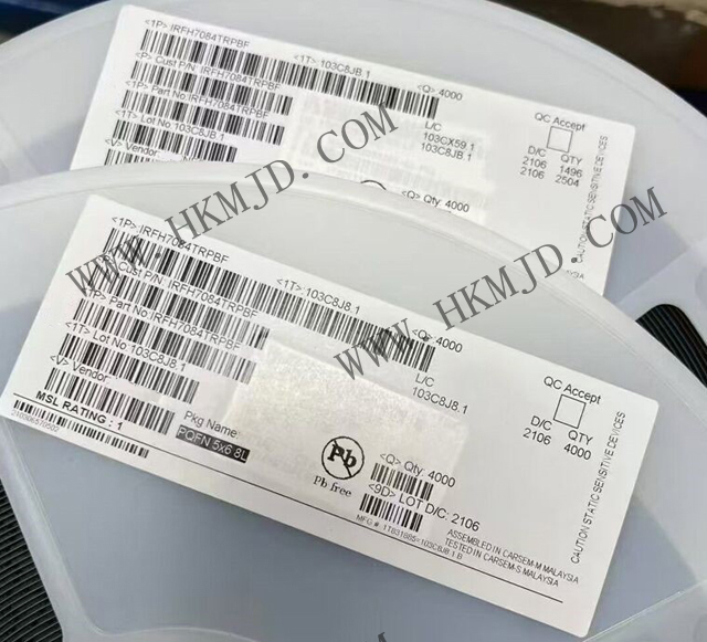 N沟道MOSFET_IRFH7084TRPBF_StrongIRFET™ 功率 MOSFET