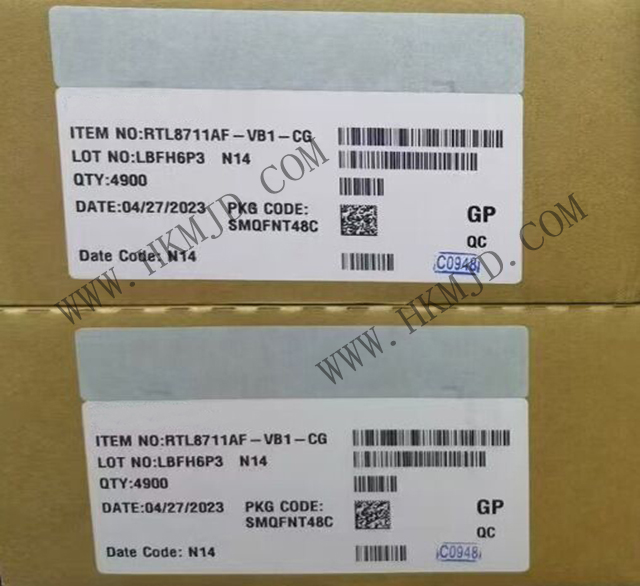 REALTEK RTL8711AF-VB1-CG：高性能单芯片低功耗 WLAN 网络控制器