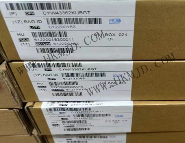 赛普拉斯 CYW43362KUBGT 单芯片集成 2.4GHz IEEE 802.11™ Wi-Fi 4 芯片