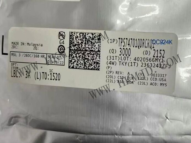 TI TPS74701QDRCRQ1 汽车用 500mA 可调超低压差稳压器