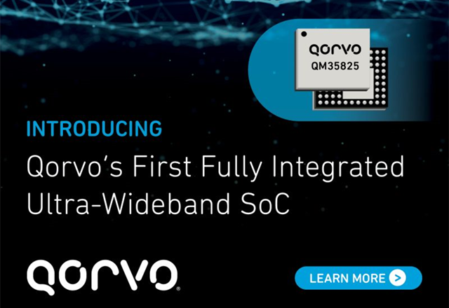 Qorvo 推出旗下首款全集成低功耗超宽带（UWB）SoC——QM35825