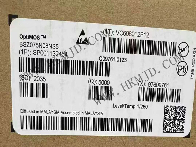 明佳达电子供应【Infineon】BSZ075N08NS5 OptiMOS™ 5 N通道功率 MOSFET 晶体管