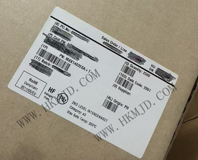 Maxim MAX1483ESA 20µA 摆幅限制 RS-485 收发器