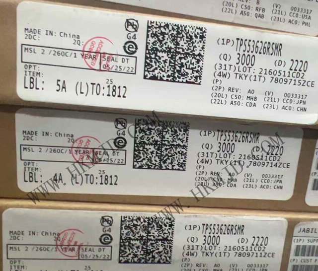 TI TPS53626RSMR 两相 D-CAP+™ 降压控制器