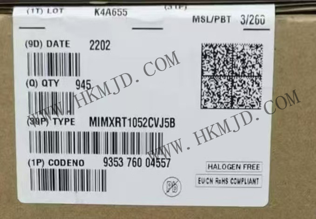 恩智浦 MIMXRT1052CVJ5B i.MX RT1050 交叉 MCU，带 Arm Cortex-M7 内核