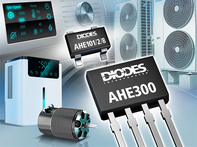 Diodes 公司推出先进的锑化铟霍尔器件传感器，适用于旋转和电流检测产品应用