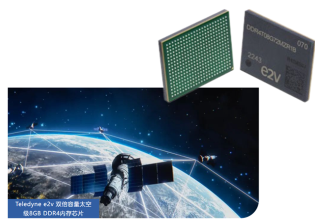 Teledyne e2v 双倍容量太空级 8GB DDR4 内存芯片，面向高可靠性太空应用