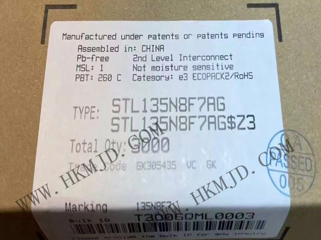 明佳达电子供应 ST【STL135N8F7AG】STripFET™ F7 功率 MOSFET 晶体管
