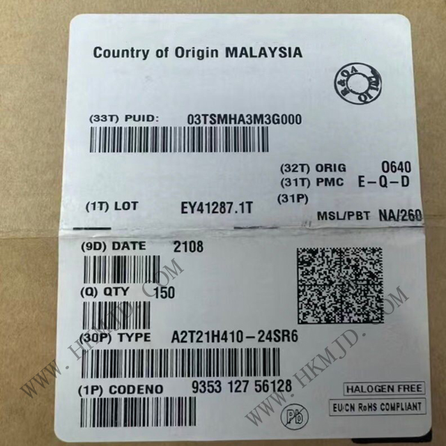 供应A2T21H410-24SR6 RF MOSFET晶体管，原装正品，现货供应