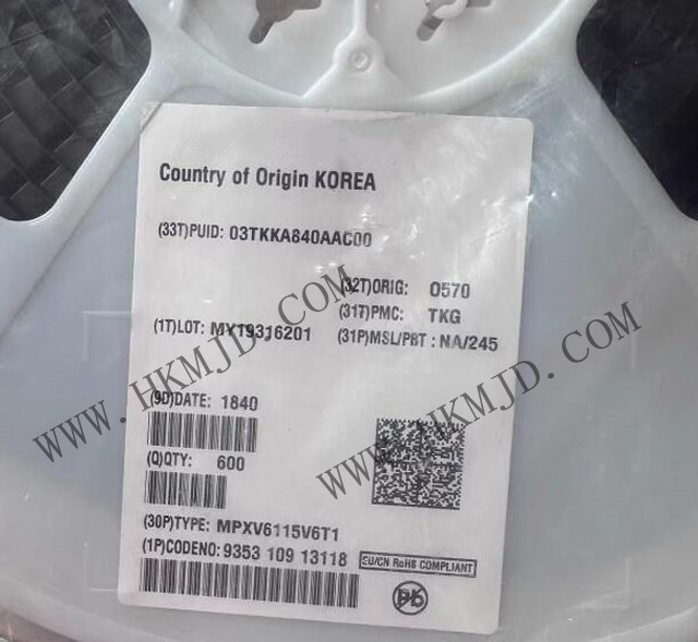 明佳达出售 (NXP) MPXV6115V6T1 表压和绝对压力传感器
