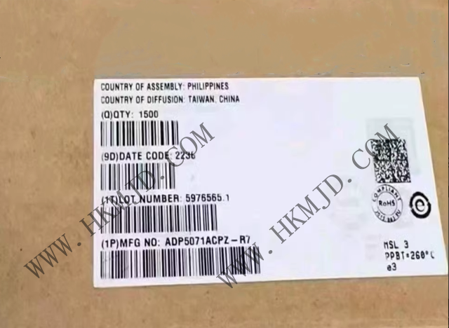 ADI推出ADP5071ACPZ是一款双通道高性能DC-DC稳压器