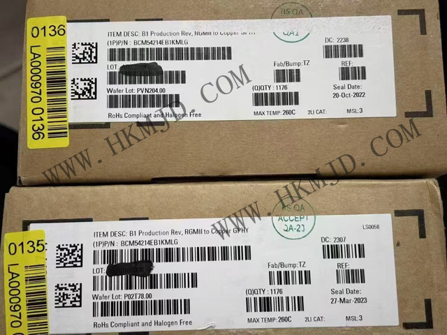 明佳达电子供应博通BCM54214EB1KMLG：高性能千兆以太网收发器