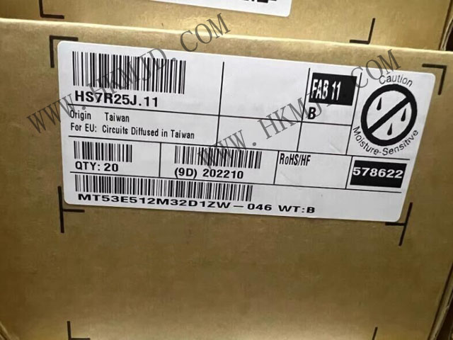 存储芯片 MT53E512M32D1ZW-046 WT:B 动态随机存取存储器 LPDDR4 16Gbit