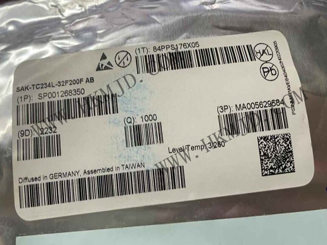英飞凌SAK-TC234L-32F200F AB 32位AURIX™ TriCore™微控制器：高性能汽车与工业级MCU