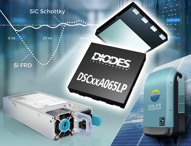 Diodes 公司的碳化硅肖特基二极管提供领先业界的 FoM 及系统效率