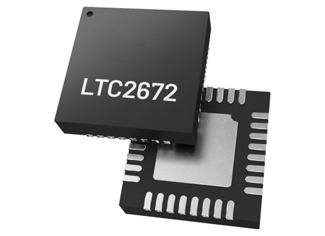 【ADI】LTC2672HUH-12 | 12-bit | 具有内部基准的五通道SPI电流输出DAC