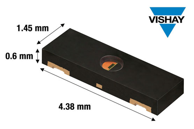 Vishay发布业界首款符合AEC-Q100标准的矩形环境光传感器---VEML4031X00