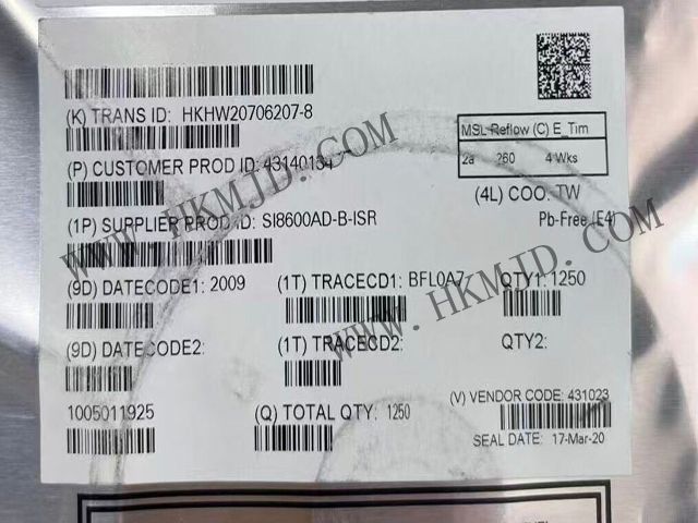 I2C 数字隔离器【SI8600AD-B-ISR】5000Vrms 2 通道 35kV/µs CMTI 16-SOIC