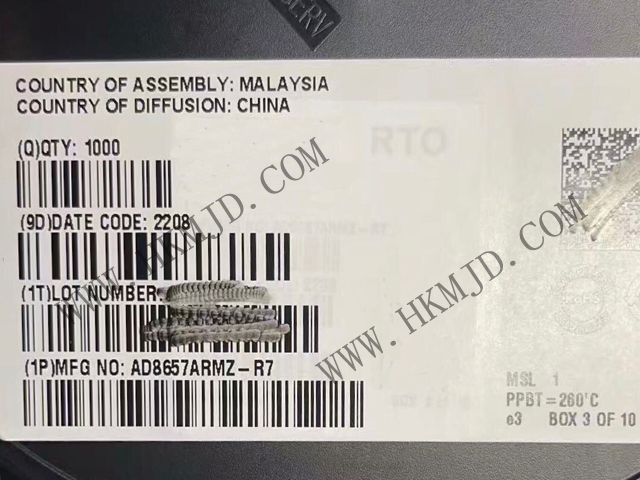 ADI AD8657ARMZ 18V 微功率精密双运算放大器