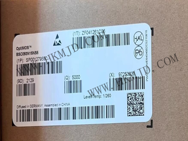 英飞凌BSC093N15NS5 OptiMOS™5 150V功率MOSFET，超低导通电阻9.3mΩ