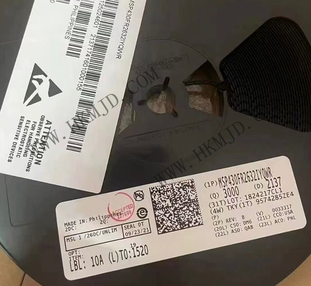 [供应] 电容式触控MCU——MSP430FR2632IYQWR (TI) 电容式触摸感应混合信号微控制器