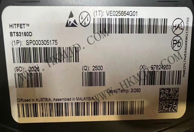 供应 英飞凌 BTS3160D 单通道智能低侧功率开关，带保护功能