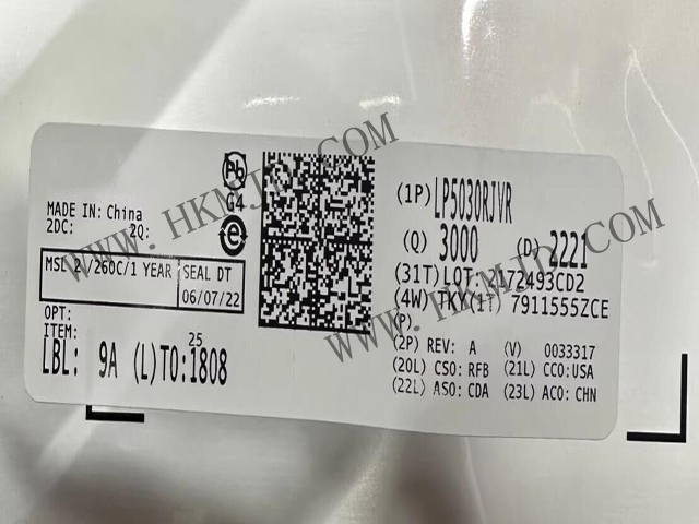[供应] LP5030RJVR (TI) 12位 PWM 超低静态电流 I2C RGB LED 驱动器