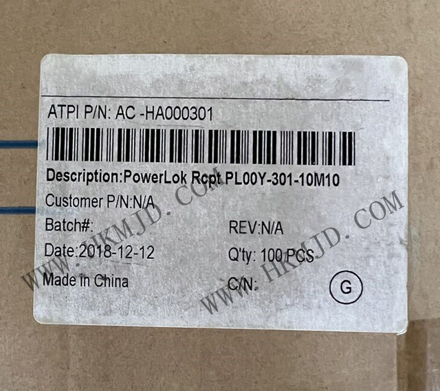 电动汽车_PL00Y-301-10M10_电动汽车连接器_10 mm PowerLok 单向插座