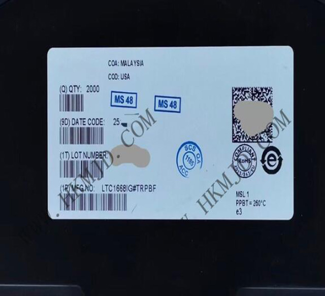 [出售] LTC1668IG (ADI) 16位，50Msps 差分电流输出数模转换器