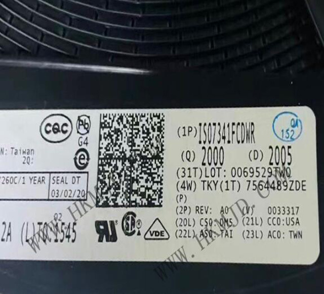 原装现货，明佳达供应ISO7341FCDWR（TI）四通道数字隔离器